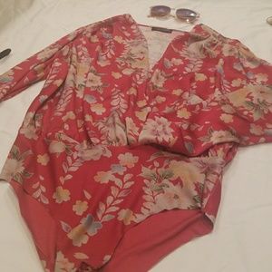 Silk Floral Bodysuit